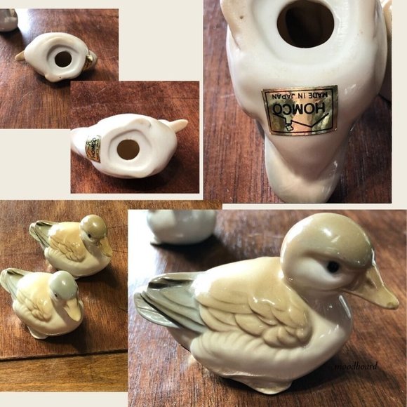 Vintage Homco Japan Porcelain Ducks lot of 3 Small 3"x4" Collectibles Home Decor - Picture 12 of 12